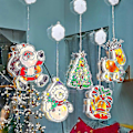 Miniatyrbilde 2 av 5: Julesugkopplampe Hengende Lys Julenissen