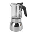 Miniatyrbillede 6 af 8: Glas Top Komfur Moka Pot Elektrisk Komfur Moka Pot med Rustfrit Stål Base Klassisk Kaffemaskine 4 Kopper