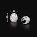 Miniatyrbillede 5 af 5: 4 stk. Krystal Diamant Rhinestone Dækventil Hætter Universal Ventil Støvhætter Bling Biltilbehør