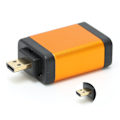 Miniatyrbillede 7 af 8: Micro HD Multimedia Interface han til HD Multimedia Interface hun adapter 4kx2k guldbelagt orange