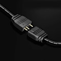 Miniatyrbillede 3 af 5: 1 til 4 porte Argb Led-stik 3pin 5v Ledningsforlængerkabel Y-splitter 33cm