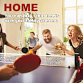 Miniatyrbilde 4 av 4: Uttrekkbart ping pong-nett med stativ, perfekt for ping pong-bord, skrivebord, kjøkken- eller spisebord