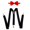 Miniatyrbillede 1 af 5: Moderne herre seler og butterfly sæt RedBowSuspender