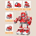 Miniatyrbild 7 av 8: 5 i 1 DIY Demontering Konstruktion Fordon Robot Leksak för Barn Grävmaskin Leksak för Pojkar Flickor Jul Födelsedagspresent