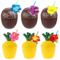 Pikkukuva 1 / 5: 12 kpl Havaiji-juhlat Kookos Ananas Kupit Luau Juhlat Kesä Ranta Juhlat Syntymäpäivä Havaiji-juhlat T-B10