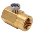 Miniatyrbillede 5 af 8: CO2-cylinderpatronadapter til husholdningssodavandsflaske i messing med påfyldningsadapter med pakningsringe