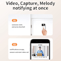 Miniatyrbillede 3 af 5: Videodørklokke Intercom med Nattesyn og To-vejs Lyd