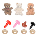 Miniatyrbillede 6 af 8: Sikkerhedsplastøjne Næser Kit Håndværk Knapper Tilbehør til Dukke Udstoppede Dyr Legetøj Teddy Puppet