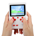 Miniatyrbillede 4 af 8: Håndholdt Gamepad 2.8in HD Farveskærm 400 Klassiske Spil Spil Controller HvidHvid