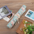 Miniatyrbillede 3 af 6: Opbevaringstaske til makeup-blyant med blomsterprint