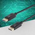 Pikkukuva 5 / 8: 1,8 metrin DisplayPort-kaapeli DP-DP-liitäntäsovitinkaapelin musta matkapuhelimen lisävaruste
