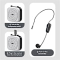Miniatyrbild 5 av 5: Trådlöst headset med mikrofon för röstförstärkare