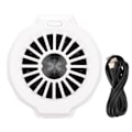 Pikkukuva 1 / 8: Matkapuhelimen jäähdytin LZF10 Semiconductor Refrigeration Phone Cooling Stand Fan RGB-värikkäällä valolla pelaamiseen (valkoinen perusmalli)
