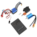 Pikkukuva 7 / 8: RC-harjaton yhdistelmäsarja 3300KV moottori 25A ESC 2.2KG servo ja ohjelmointikorttisarja Wltoys 1/16 1/18 autoille
