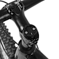 Miniatyrbillede 8 af 8: Cykelstamme Top Cap Computer Stopur Holder til Garmin/Bryton/Cateye (sort)