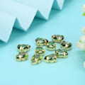 Miniatyrbild 2 av 8: 10 st sy rhinestones gyllene klo DIY rosett kläder tillbehör 7x10mm grön