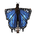 Miniatyrbild 1 av 5: Vuxen Magdans Butterfly Wings Sjal sapphire