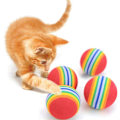 Miniatyrbild 3 av 5: Interactive Cat Foam Ball Toy Set - 12 delar för rebound-träning och oändligt kul med ditt husdjur