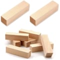 Miniatyrbild 2 av 5: 10 st Träblock för Snideri Blockstorlekar Träsnideriblock Lindträ Snidat Lindträ Träblock för Hantverk