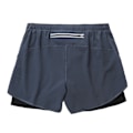 Miniatyrbillede 1 af 5: Herre Hurtigtørrende Dobbelt Lag Fitness Shorts S Grålig Grøn