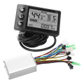 Miniatyrbillede 4 af 8: 36V/48V 250W/350W 15A Børsteløs Motorstyring LCD866 Display Panel Elektrisk Cykel Børsteløs Controller Kit