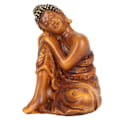 Miniatyrbillede 2 af 8: Buddha-statue Held og lykke Rigdom Fredelige Vibes Zen Meditation Buddha-figurer Buddha-indretning til kontorgang BS110F 10x7,3x6,8cm