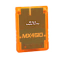 Miniatyrbilde 3 av 8: Lagringskortadapter Gjennomsiktig Plug and Play Profesjonell spillkonsoll Minnekortleser for PS2 Orange