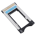 Miniatyrbillede 3 af 5: Expresscard Til Pcmcia Pc Cardbus Kortlæser Adapter Usb Til Bærbar Læser