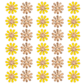 Miniatyrbild 2 av 8: 30 st Rhinestone Appliques Solros Fjäril DIY Hårdekoration Legering Tillbehör 1,8 cm/0,7 tum Gul Daisy