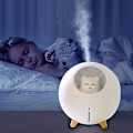 Miniatyrbilde 2 av 5: 220 ml Luftfukter for Hjemmet, Kald Tåke med 7 Fargede Lys, Automatisk Avstenging, Kontorspray (Hvit Katt)
