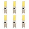 Miniatyrbild 7 av 8: 6st G9 LED-lampa COB Dimbar Professionell G9 LED-lampa Byte för vägglampor Bordslampor 220V vitt ljus