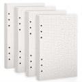 Miniatyrbild 1 av 3: A5 Prickade Refills Papper, 6-Håls Refill Papper, A5 Refills Papper för Anteckningsböcker (Prick)