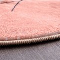 Pikkukuva 5 / 5: Söpö vaaleanpunainen pyöreä matto 40 cm makuuhuoneeseen olohuoneeseen moderni boho tekokuitu pehmeä pyöreä kylpyhuonematto Ru