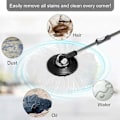 Pikkukuva 4 / 5: Mikrokuituiset moppipäät, moppipäiden vaihtopäät pyöreät moppipäät 360° pyörivät 3 kpl (halkaisija 16 cm)
