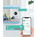 Miniatyrbillede 2 af 5: Digital LED Akvarietermometer med Baggrundsbelyst Touchscreen Nøjagtig Energibesparende Sensor Stick-on Design til Fiskekummer