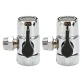Miniatyrbilde 3 av 8: 3stk G3/8 Insink Kran Avledningsventil Treveis Universal Enkel installasjon Slange Avledningskran Adapter for akvarier