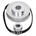 Miniatyrbillede 5 af 5: Synkront Hjul 20/60 Tænder 10mm Aluminiumlegering Nem Adskillelse med 200mm Tandrem Printertilbehør