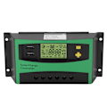 Pikkukuva 1 / 8: Aurinkolatauksen ohjain PWM-paneeli 12V 24V 30A 2 USB 5V ulostulolla RV-vene tarvikkeet
