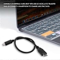 Miniatyrbilde 4 av 5: Harddisk-kabel, USB 3.1 Type-C hann til USB 3.0 -B hann datakabel kompatibel med nettbrett og telefon