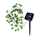 Miniatyrbilde 3 av 5: Solcelle hagebelysning Kunstig blad blomst lyslenke LED Juledekorasjon for utendørs dørgardin fest bryllup Vannmelonblader 5M50LEDS