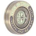 Miniatyrbillede 8 af 8: Metal Slider Sensorisk Legetøj Rund Form Glød i Mørket Lindre Stress Fingerspids Push Slider Legetøj Guld