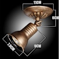 Miniatyrbillede 5 af 5: Vintage Industri Væglampe Retro LED Loftlampe Justerbar Metal Væglampe LED Væg Nat Indbygget E27 Pære Base 5W, Varmt Hvidt Lys