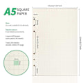 Miniatyrbild 2 av 5: A5 3-pack 5 mm Rutat Papper, 6-Håls Övningspapper