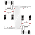 Miniatyrbillede 5 af 8: 2 stk. justerbar guide trykfod til Singer/Butterfly symaskiner