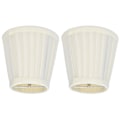 Miniatyrbild 8 av 8: 2 st dubbel liten lampskärm klämma på glödlampa bekvämt material tunna tyg lampskärm för bordsljuskrona vägglampaPX30