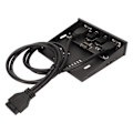 Miniatyrbild 7 av 8: USB frontpanel USB 3.0 4 portar Stabil överföring Jamproof Support Hot Plugging 3,5 tums frontpanel för case