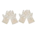 Miniatyrbillede 5 af 8: 2 sæt pigers smukke satin fancy handsker stræk satin kjole korte handsker til specielle lejligheder bryllupsfest mælkehvid