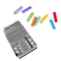Miniatyrbillede 2 af 8: Multifunktionel 104 gitter 3 lys Batteriopbevaringsboks Organizer containerboks med batteritester