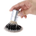 Miniatyrbilde 4 av 5: Barberbarberhårbørste for menn med harpikshåndtak for sikkerhet, dobbeltkant og rake barberhår - gave