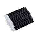 Miniatyrbillede 4 af 5: 100 Stk Sort Engangs Lip Brush Gloss Wands Makeup Kosmetisk Værktøj